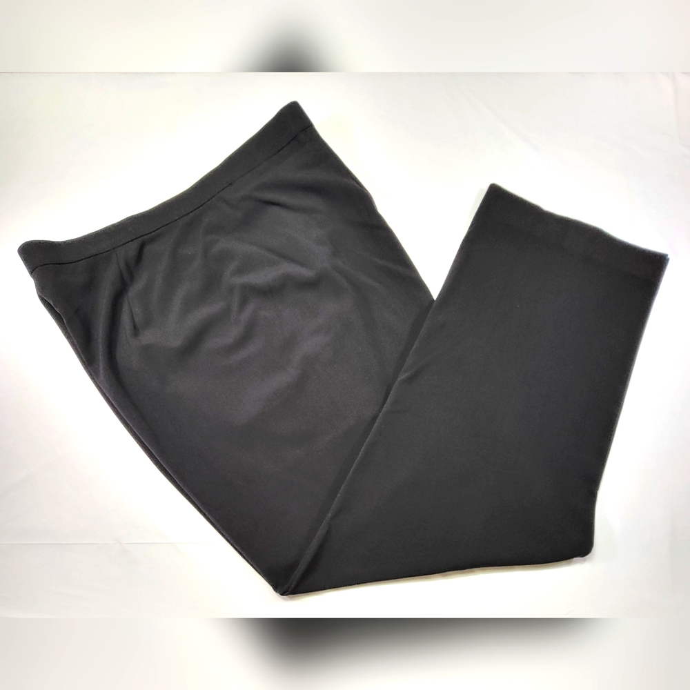 FOCUS 2000 Straight Leg Black Stretch Slacks - Size 18W